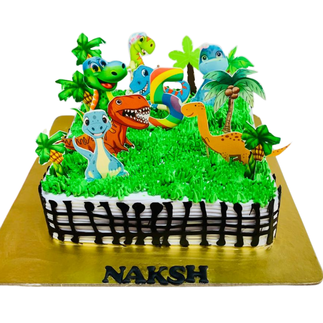 (M586) Jungle Theme Birthday Cake (1 Kg). – Tricity 24