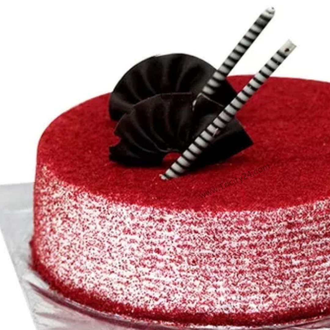 (M153) Signature Red Velvet Cake (Half Kg). Tricity 24