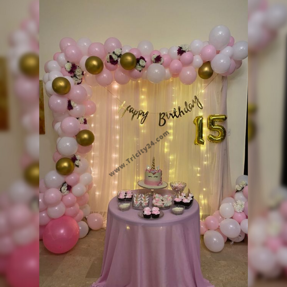 15th Birthday Balloon Decoration P162 . Tricity 24