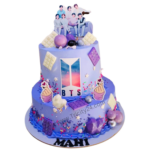 (M778)BTS Theme Kids Customized Cake (2kg)