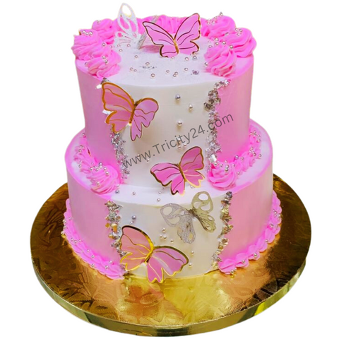 (M780) Kids Butterfly  Customized Cake (2kg)