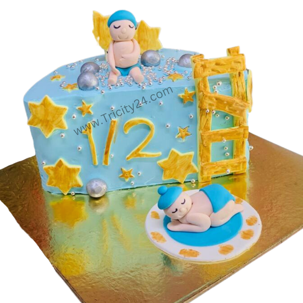 (M781)  Half Year Birthday Cake (1kg)