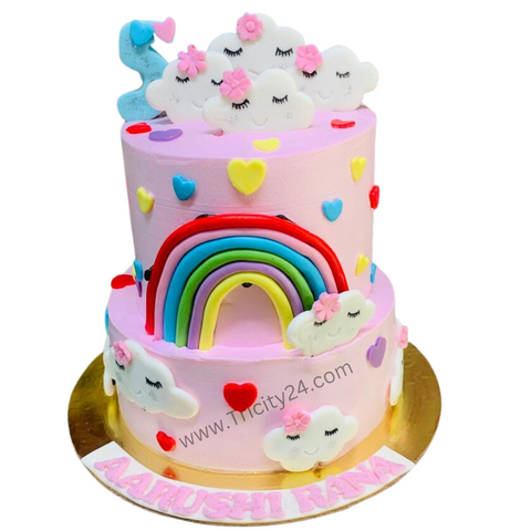 (M783) Unicorn Theme Kids Customized Cake(2kg)