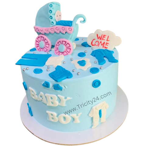 (M784) Welcome Baby Cake (1kg)