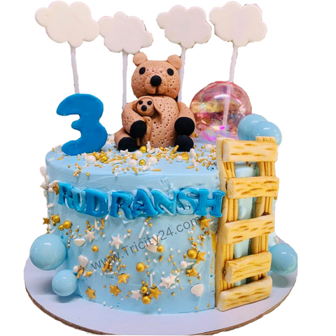 (M785)Teddy Kids Customized Cake(1kg)