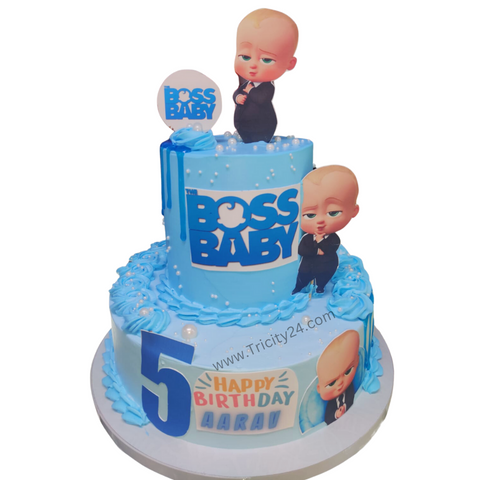 (M818)Boss Baby Theme Kids Customized Cake(2Kg)