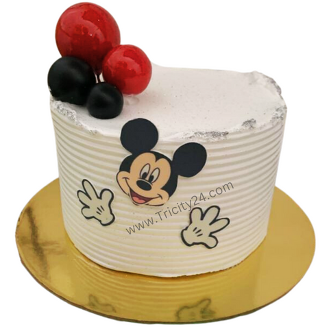 (M820)Mickey Mouse Customized Cake(Half Kg)