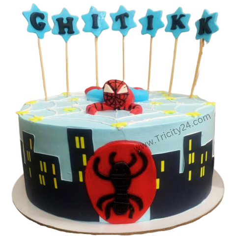 (M821)Spiderman Customized Cake(1Kg)