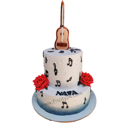 (M852)Guiter  Customized Cake(2Kg)
