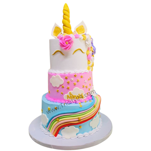(M735)Unicorn Kids Customized  Cake(2Kg)