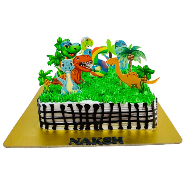 (M586) Jungle Theme Birthday Cake (1 Kg).