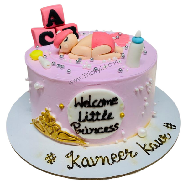 (M592) Welcome Baby Cake (1 Kg).