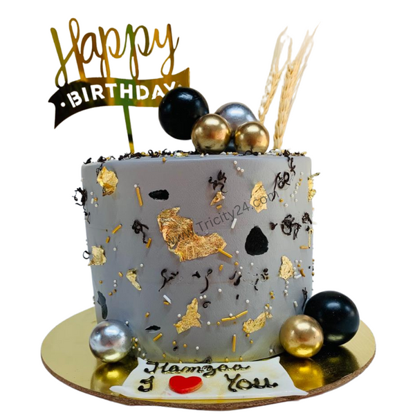 (M603) Love Theme Chocolate Cake (1 Kg).