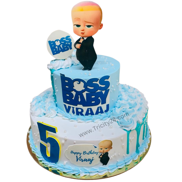 (M604) Boss Baby Kids Cake (2 Kg).