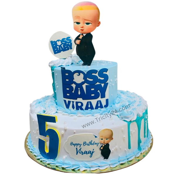 (M604) Boss Baby Kids Cake (2 Kg).