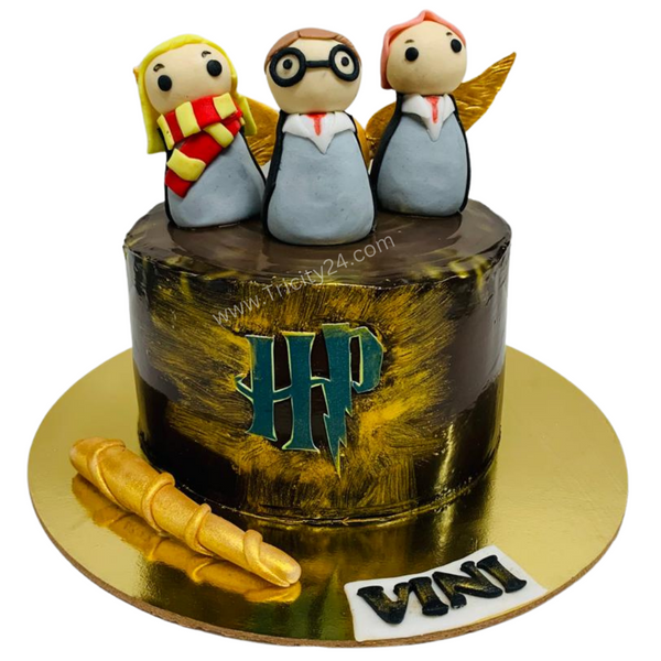 (M610) Harry Potter Theme Chocolate Cake (1 Kg).