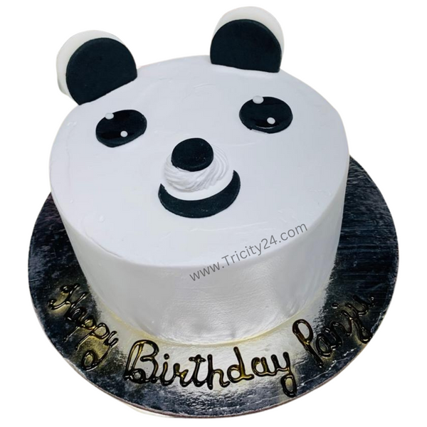 (M611) Panda Face Cake  (1Kg).