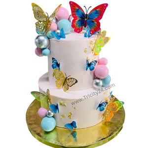 (M684) Butterfly Customized  Cake (2 Kg)