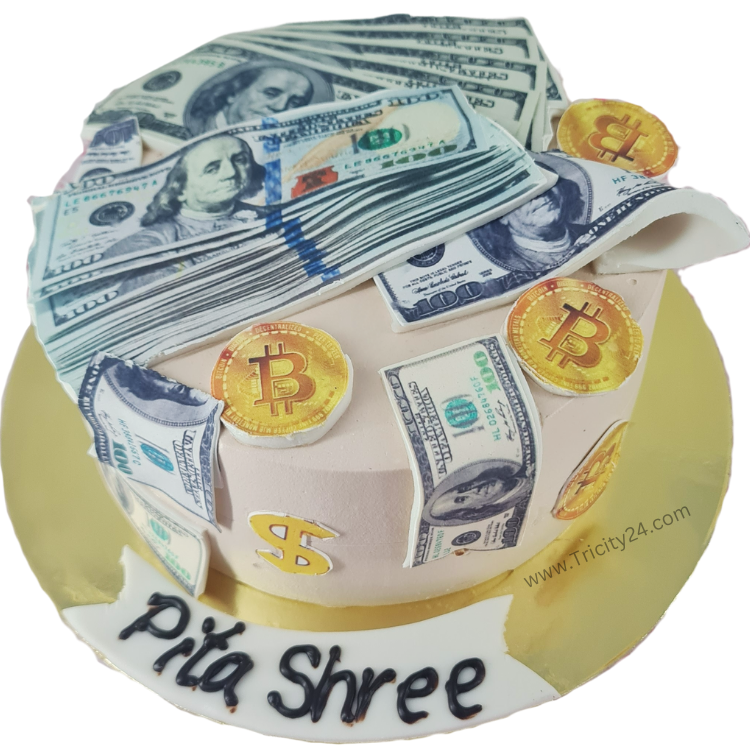 (M1122) Dollar Theme Cake (1 Kg)