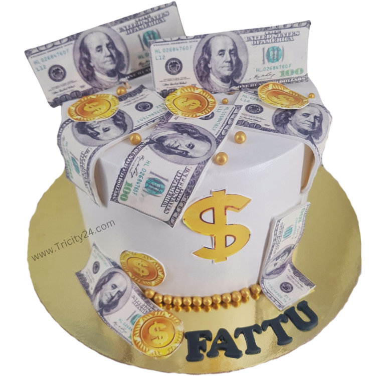 (M1134) Dollar Theme Cake (1 Kg)