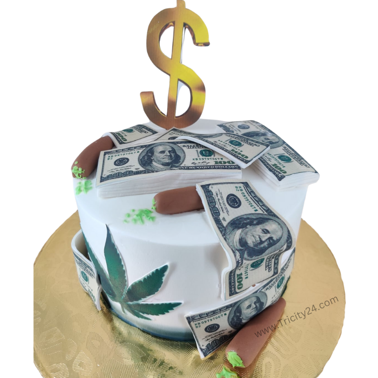 (M1153) Dollar Theme Cake (1 Kg)