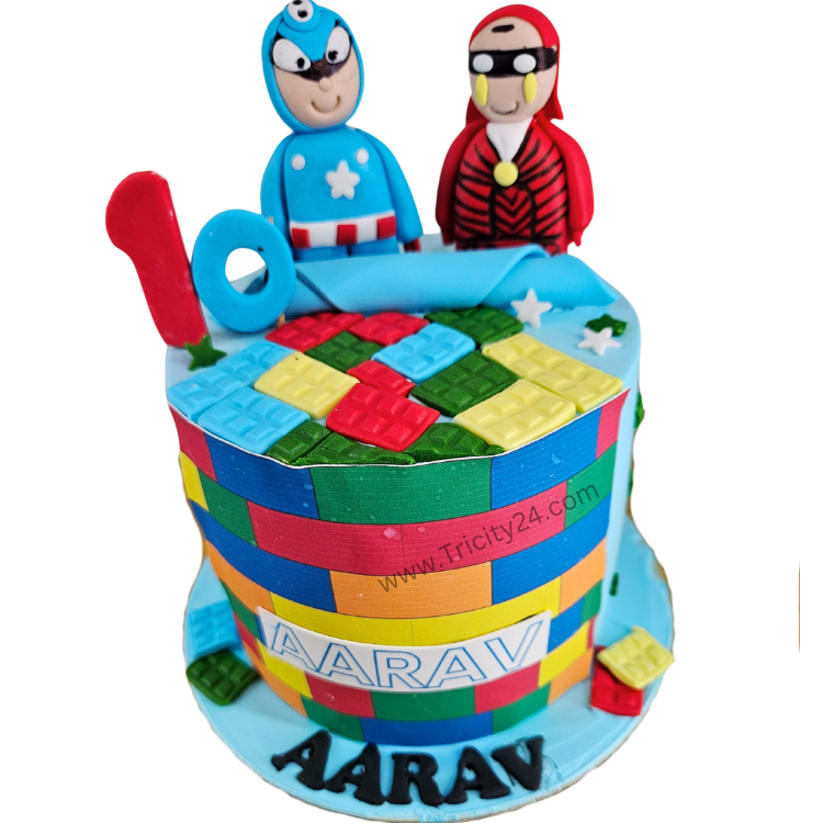 (M1191)  Super Hero Theme Cake (1 Kg)
