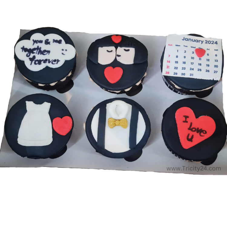 (M1206) Customized Cup Cakes (6pc).