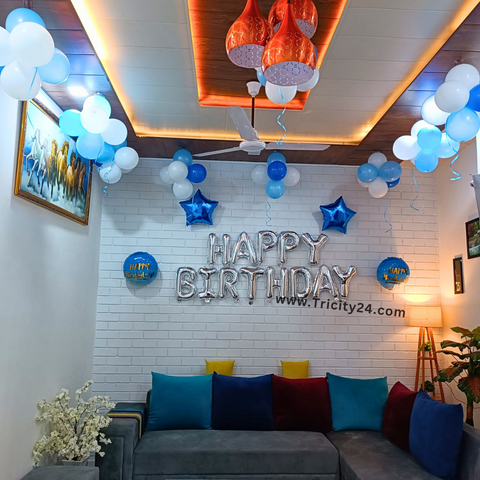 Blue Theme Birthday Party Decoration (P573).