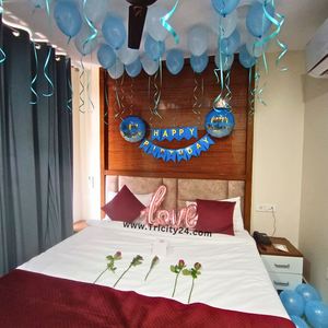 Blue Balloons Theme Birthday Decoration (P584).