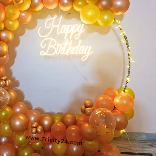 Glorious Birthday Neon Lights Decor (P602).
