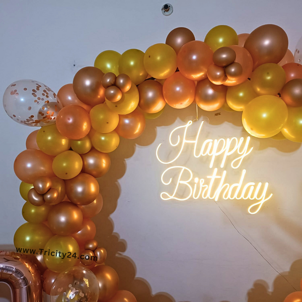 Glorious Birthday Neon Lights Decor (P602).