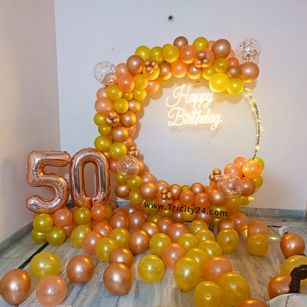 Glorious Birthday Neon Lights Decor (P602).