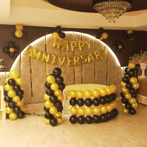 Happy Anniversary Decoration In Hall (P647).