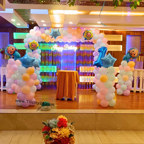 Happy Birthday Decoration In Hall (P653).