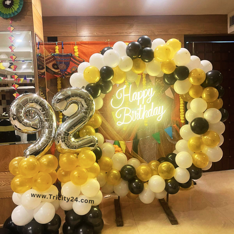 Happy Birthday Decoration In Hall (P663).