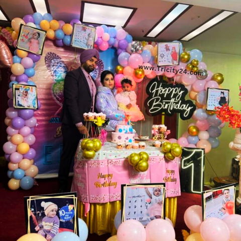 First Birhtday Decoration in Hall (P668).