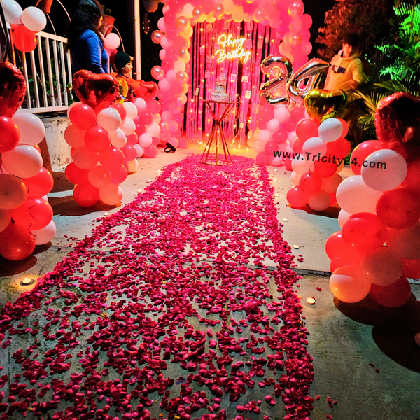 Happy Birthday Decoration At Terrace (P688).