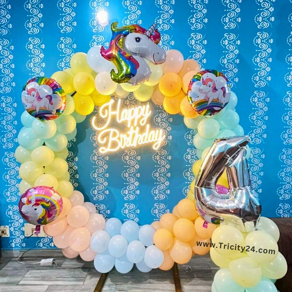 4th Happy Birthday Decoration (P708).