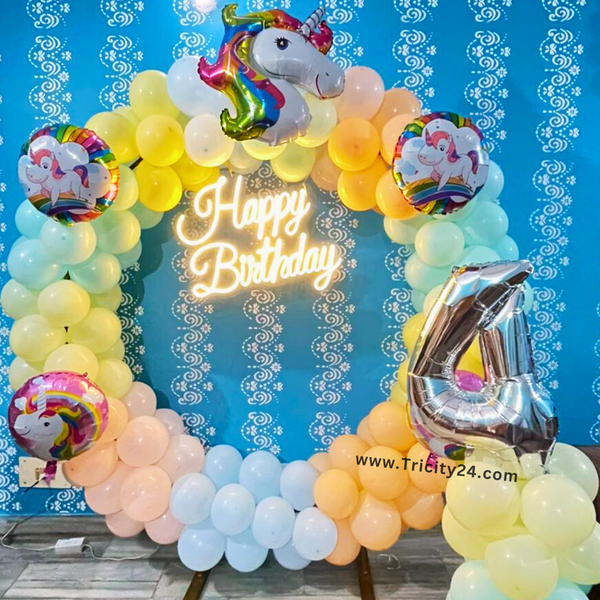 4th Happy Birthday Decoration (P708).