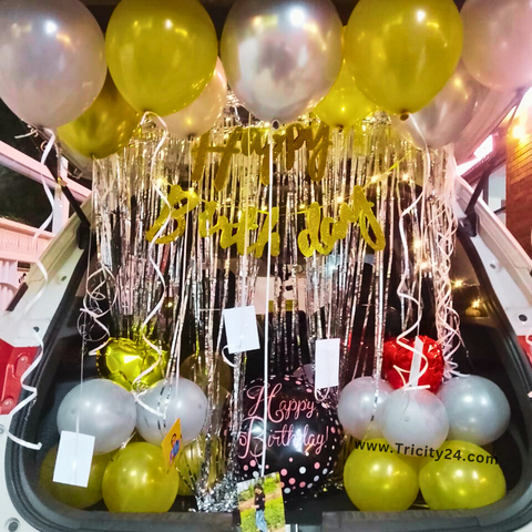 Happy Birthday Car Decoration (P730).