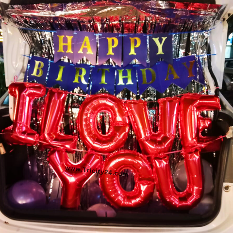 Happy Birthday Car Decoration (P731).