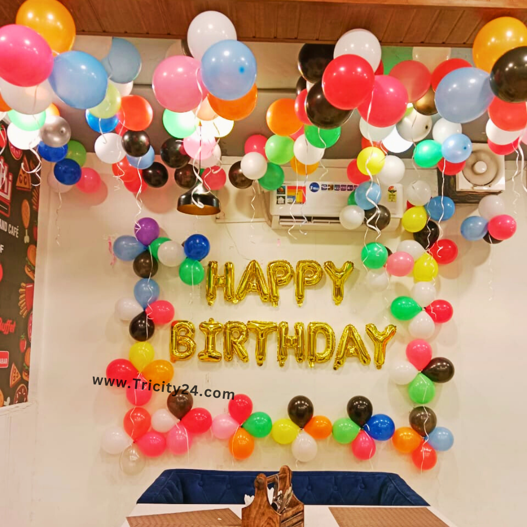 Multi Colour Balloon Birhtday Decoration (P754).