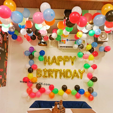 Multi Colour Balloon Birhtday Decoration (P754).