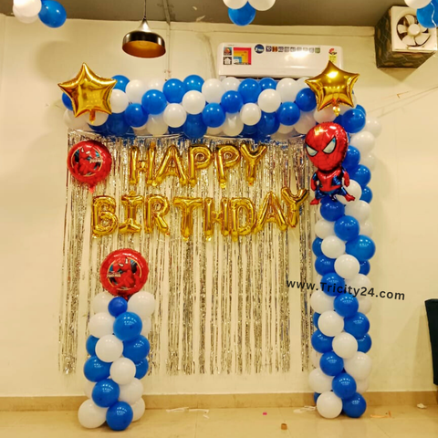 Happy Birthday Balloon Arch Decoration (P756).
