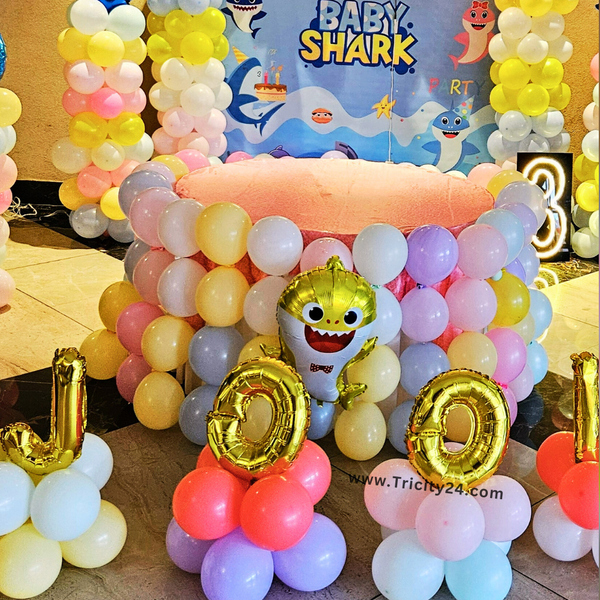 Baby Shark Theme Birthday Decoration (P764).