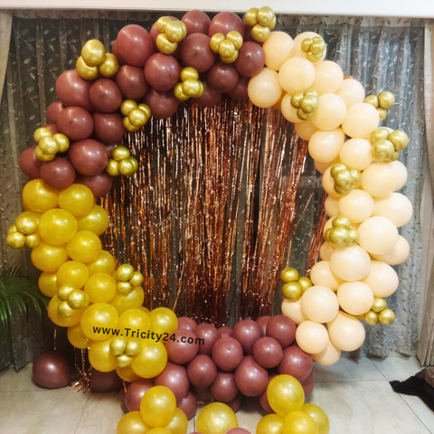 Multicolor Balloon Ring Decoration (P775).