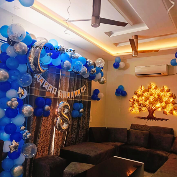 Happy Birthday Decoration In Hall (P815).