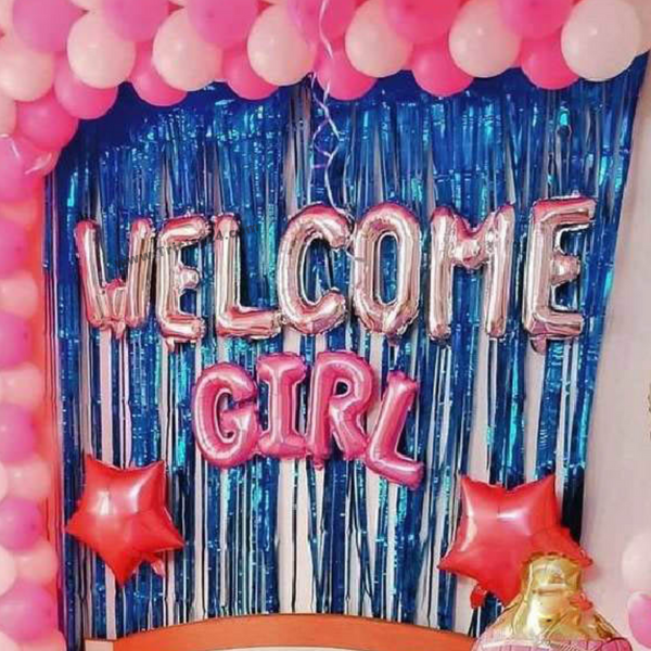 Welcome Baby Girl Party Decoration (P112).