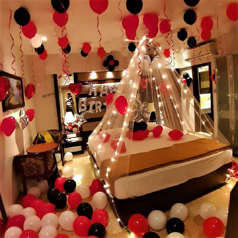 Red & White Cabana Theme Decoration (P113).