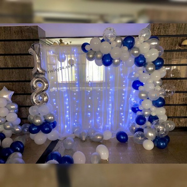 18th Blue and White Backdrop Decoration (P141).